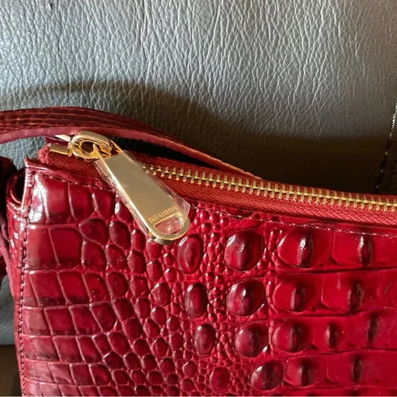 Brahmin Red Croc-Embossed Women's Bag